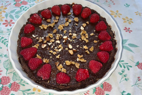 Crostata mit Mandel- und Reismehl